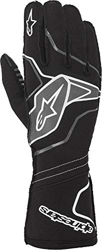 Gants Alpinestars TECH-1 KX V2 noir et orange fluo taille S pour karting