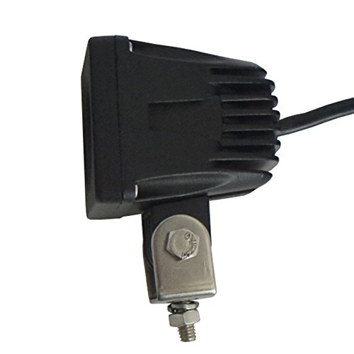 TMH 10w Cree LED Work Light Square Shape 60 Degree Flood Beam Lamp Driving Light, Jeep, Off-road, 4wd, 4x4, Utv, Sand Rail, Atv, Suv, Motorbike, Motorcycle, Bike, Dirt Bike, Bus, Trailer, Truck, Train, Mining Truck, Excavator, Bulldozer, Crane, Road Rolle - Thumbnail 6