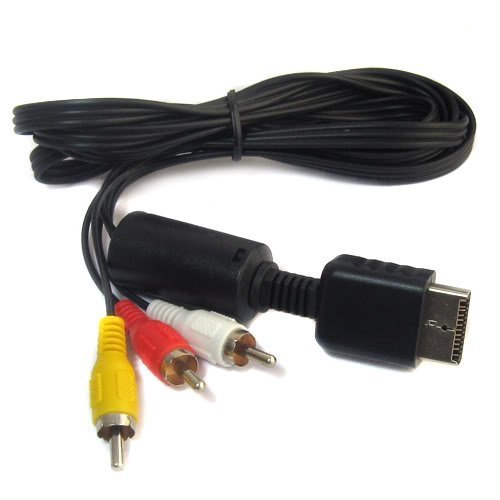 Playstation/PS2/PSX AV to RCA Cable (Bulk Packaging)