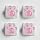 Cat Claw Keycaps Backlight Keycap Cute Resin Keycaps ESC Key Cap Replacement for Cherry MX Switch Mechanical Keyboard DIY Decoration (Pink x 4)