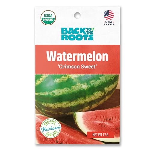 Back to The Roots 100% Organic Seed Packet - Watermelon 'Crimson Sweet' 1.7g