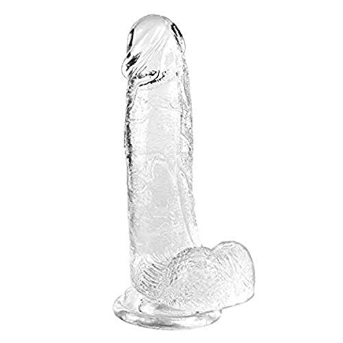 7 Inch Clear Transparent Soft Full Body Massage Beginner's Lifelike Toys for Female