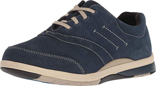 Drew Columbia Women's Suede Tennis Shoes - 10829 Navy - 5.5 W-Wide