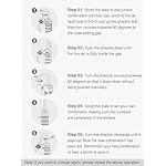 Puroma TSA Approved Travel Luggage Locks, 2 Pack Black 4 Digit Resettable Combination Code Lock with Zinc Alloy Body for Suitcase, Backpack, Laptop Bag, Gym Locker, Toolbox - Image 2