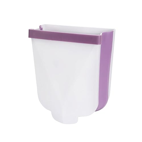 Miniatura 1 de AIVERC Garbage Can Kitchen Folding Trash Can Wall Mounted Waste Bins Garbage Cans Car Recycle Bin Trash Bin Door Toilet Waste Storage Bucket (Color