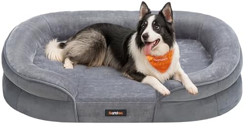 Feandrea Cama para cães, sofá-cama ortopédica grande, 91 x 60 x 1...