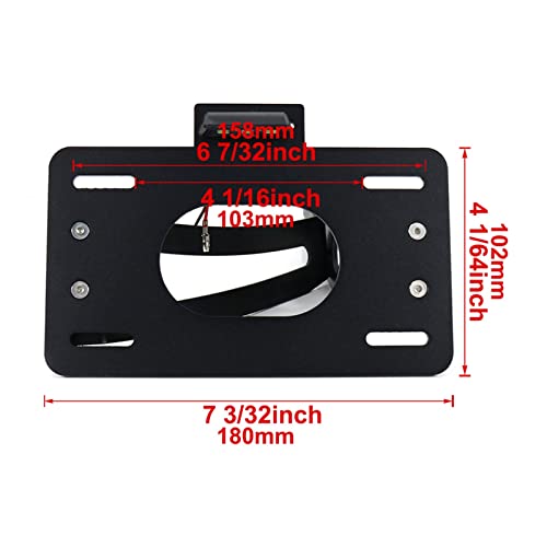 Support de plaque d'immatriculation latéral pour vos sorties en Shadow VT600 - 7