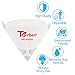Terberl 100Pack 100 Micron Paint Strainers Paint Filter Paint Cones with 1 Pcs Silicone Funnel, 100 Micron Paint Filter with Fine Nylon Mesh - Automotive, Spray Guns, Arts Crafts
