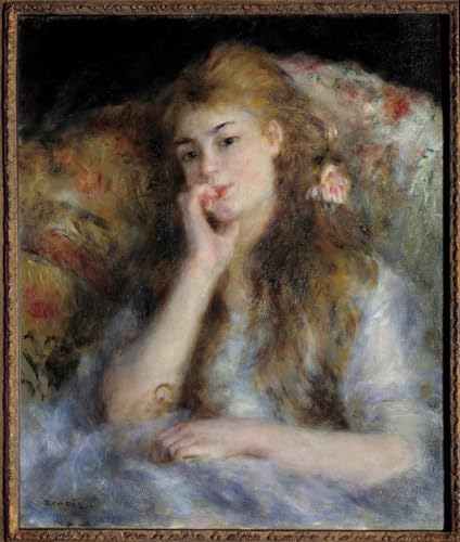 Tableau Renoir Jeune fille assise toile 60x90cm SERENDIPITP