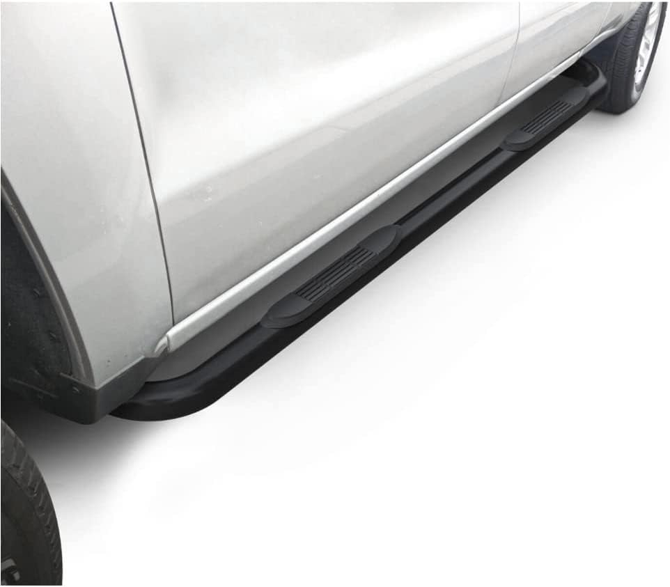 2pcs 3" Step Rail Nerf Bars Running Boards Left Driver Right Passenger Side Round Powder Coated 4 Door for Chevy for Tahoe 1995-1999,for GMC for Yukon 1995-1999 2pc Black RXY1547