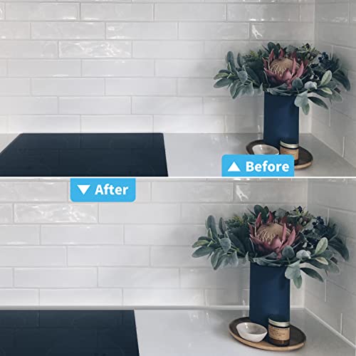Bordure adhésive pour carrelage blanc de 9m Art3d