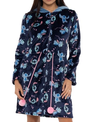 Disney Lilo and Stitch Robe | Stitch Bathrobe For Women | Ladies Bathrobe With Hood | Sizes S-L