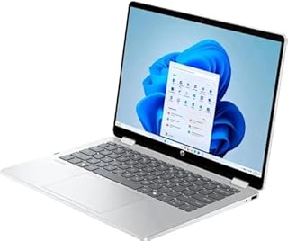 HP OmniBook 5 Flip 2-in-1 14" Full HD+ Touch-Screen Laptop | Intel Core 5 120U|Intel Graphics| Copilot | Webcam| Silver | 8GB RAM DDR5 | 512GB SSD |Windows 11 Home |Bundle with Stylus Pen