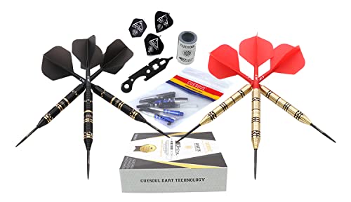 Cuesoul Jazz Plus Steel Tip Darts 21G With Ak5 Dart Flight Standard Shape #TOP4