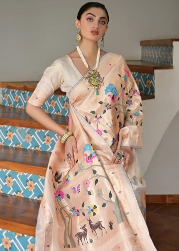 Veglari gold kanjivaram silk saree – image 5