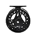 Croch Fly Fishing Reel with CNC-machined Aluminum Alloy Body 7/8 Black