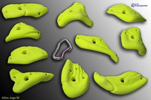 Move-it Climbingholds Alien Jugs M Klettergriffe-Set blanc pour bloc