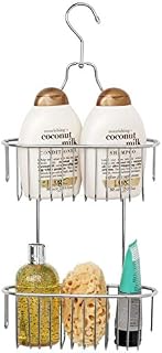 simplywire  2 Tier Hanging Shower Caddy  Rust Resistant  Chrome