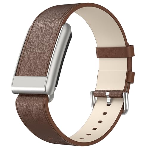 mimo Leather Band Compatible with Whoop 5.0 (One Peak Life) Top Grain Genuine Leather Tear-Resistant Replacement Band for Men & Women Reinforced Durable Wristband Strap Not Compatible with Gen 4 (Light Brown For WHOOP Bands-One/Peak)