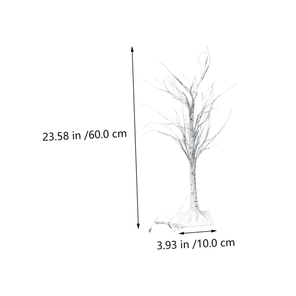 NUOBESTY 2pcs Birch Tree Decorative Lamp White Branches for Living Room Night Lamp Tree Shape Light