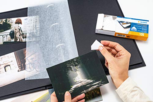 Transparol photo corners, extra large 100 pcs. double strips