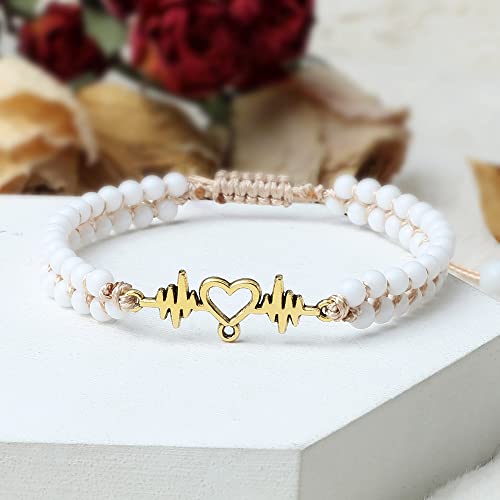 Pulseras de piedra natural tejidas a mano con acabados artesanales de alta calidad