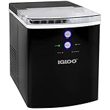 Igloo ICEB33BK 33-Pound Automatic Portable Countertop Ice Maker Machine, Black (Renewed)