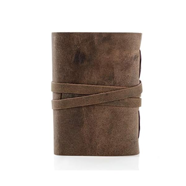 Handmade Leather Diary/Writing Notebook, Diary/Bound, Daily Notepad for Men and Women, Unlined Paper, Medium, Writing… – Bild 10