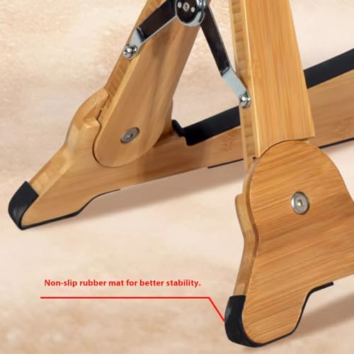 Support pliable bois léger instruments à cordes idéal pour studio et salon
