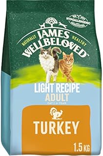 James Wellbeloved Adult Light Turkey 1 x 1.5 kg Bags, Hypoallergenic Dry Cat Food