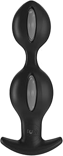 Fun Factory Sex Toys | Butt Plug 'B-Balls Uno' and 'B Balls Duo' Anal Sex Toys | Anal Toy with Rotating Inner Balls Anal Plug (DUO Black/Grey)