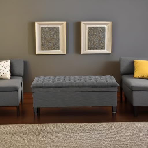 Christopher Knight Home Juliana Fabric Storage Ottoman, Gray by Christopher Knight Home - Image 5