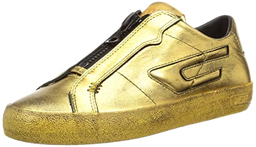 新品未使用！DIESEL ファブリック×レザー スリッポン！ 【正規逆輸入品