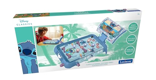 LEXiBOOK, Disney Stitch, Electronic Table Pinball, Action and Reflex Game for Children and Family, LCD Screen, Light and Sound Effects, Blue, JG610D by LEXiBOOK - Image 4