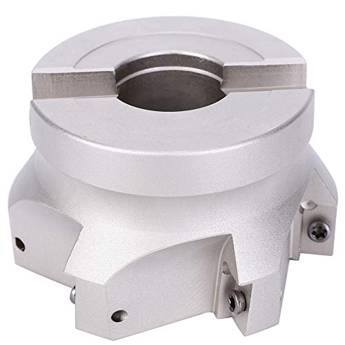 Hyuduo BAP400R-80-27-6T 90-Grad Planfräser Kohlenstoffstahl rechtwinklig beschichteter indexierbarer Schaftfräser 80 mm/3,1 Zoll Durchmesser