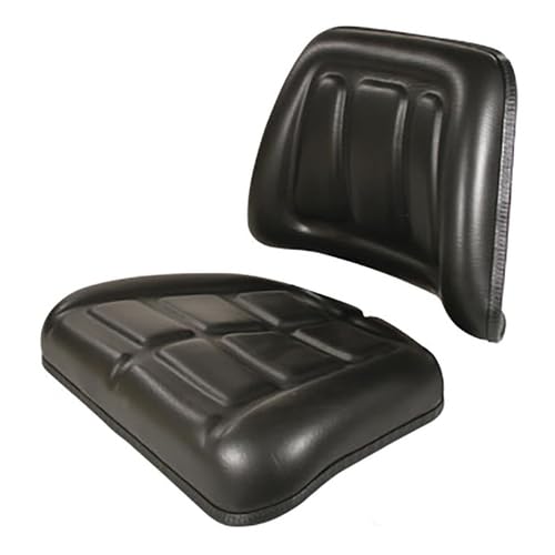 Seat Cushion Set - Vinyl Black fits Massey Ferguson 20E 20F 40E 30E 50E 253 240 290 294 298 360 362 393 394 375 390 398 399 20E 40E 290 294 20F 30E 50E 390 1907116M1 3102795M1 3102796M1