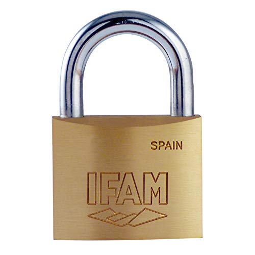 IFAM| Candado Serie K| De Latón| Modelo Arco Normal| K40| Alta Seguridad| Excelente Solución| Apto en Interiores y Exteriores| Buena Resistencia Cover