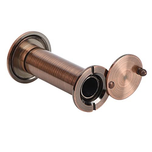 Alomejor Mirilla de Seguridad de 220 Grados Anti-Robo para Puertas de Madera, Metal y Fibra de Vidrio, Aleación Color Bronce Rojo, Grosor Aplicable 55-90mm (Extendida 16mm Apertura Antigua Roja 16-23) miniatura 7