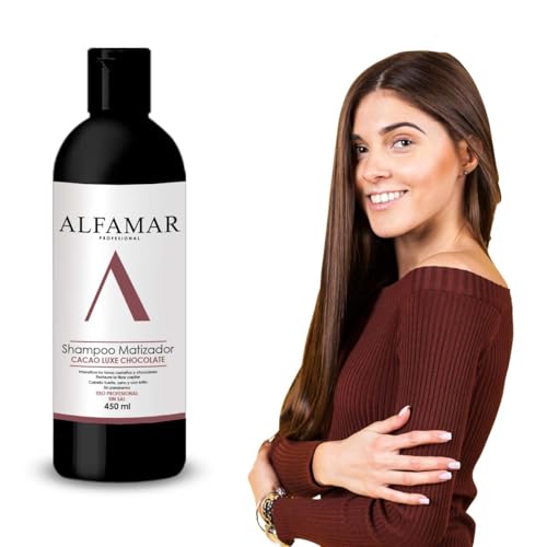 La mejor comparación de Color Cafe Tabaco - solo los mejores. 45 Shampoo Matizador Cafe Cacao Luxe ALFAMAR - Intensifica Tonos Chocolate y Castaño