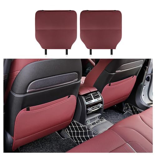 WXRNBN 2 Pièces Protection Siege Voiture pour Alfa Romeo Tonale 2022-, Protections Dossier de siège Voiture Dossier Housse Protections Sièges Impermeable Protège,Red