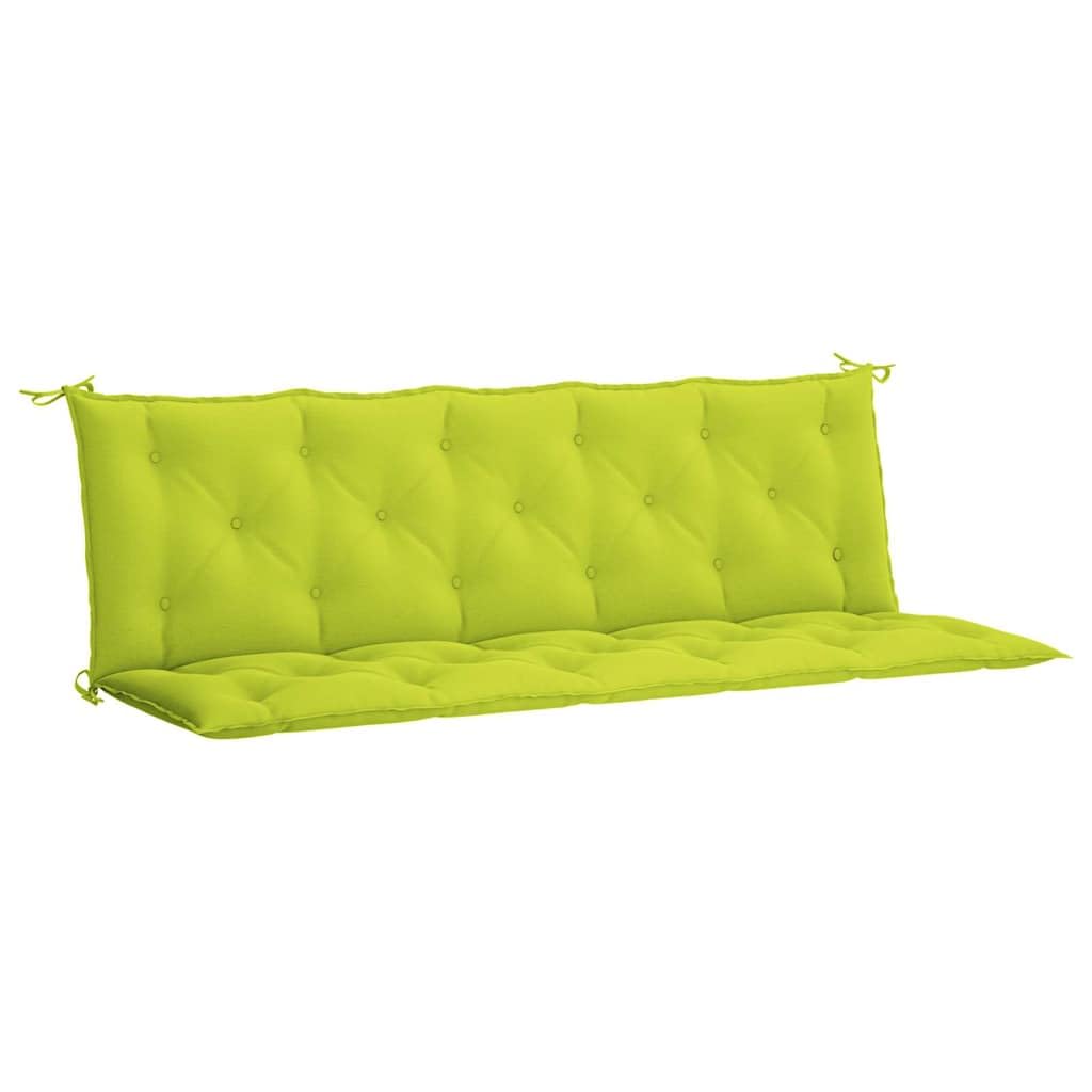 Gartenbank-Auflage Hellgrün 180x(50+50) x7 cm - Komfortable Bankauflage aus Oxford-Gewebe mit Rückenlehne, Sitzkissen für Gartenbank, Gartenmöbel und Terrasse