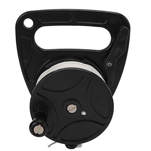 Segrehy Bobines de plongée Ancre de la Corde de Corde à Usage Multiple pour exil de Grotte en Nylon de plongée en Nylon (Poulie Noire)