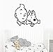 Cartoon Tintin Dog Adesivo per auto Laptop Laptop Tintin Animale Anime Inspirational Wall Sticker Camera dei bambini Vinile Decorazioni per la casa  56x50 cm