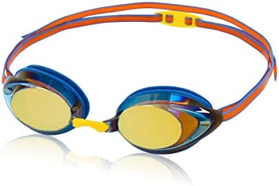 Speedo unisex-adult Swim Goggles Mirrored Vanquisher