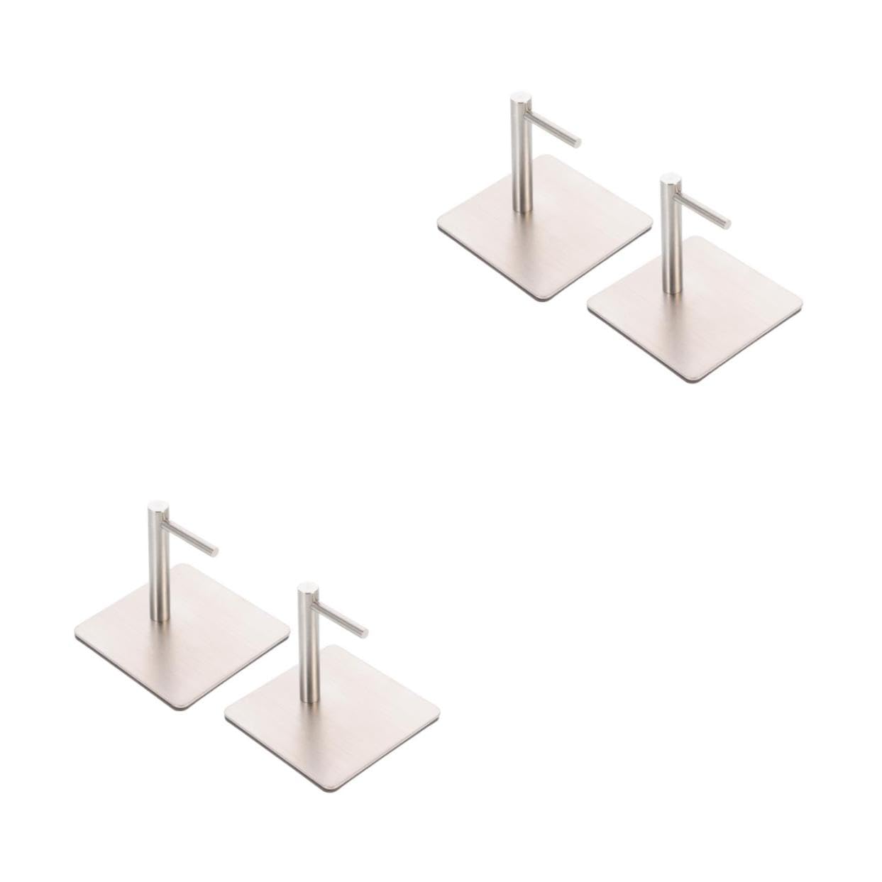 Cabilock 2 Pares Magnéticos Inoxidable Colgadores Sin Perforación Perfectos Refrigerador Oficina y Hogar Capacidad de Carga Organizador de Espacio