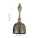 Hand Bell Brass Dinner Call Bells Loud Service Ringing Bell Tibetan Handbells for Meditation Seniors Bedside Musical Teaching Classroom