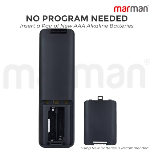 Image of marman Compatible with Haier Tv Remote Control Model HTR-U28 Suitable for LED UHD HD Smart Android TV Non Voice Command - Pairing Not Required - Match Key by Key with Existing Model Remote