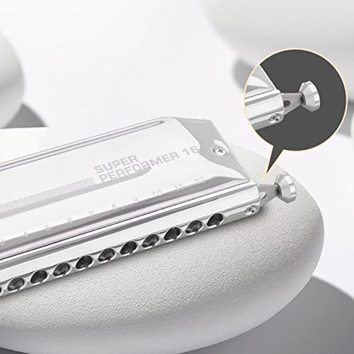 MEIeynt Harmonica Chromatique en C, 16 Trous 64 Tons Harmonica Orgue À Bouche Chromatique pour Adultes, Professionnels… - Les Beatles, Paul McCartney, John Lennon, RIngo Starr, George Harrison MEIeynt Harmonica Chromatique en C, 16 Trous 64 Tons Harmonica Orgue À Bouche Chromatique pour Adultes, Professionnels… – Image 6
