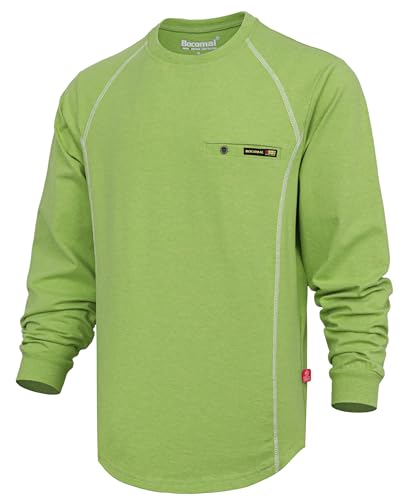 Image of BOCOMAL FR Shirts for men Melt Pocket Midweight Crew T-Shirt NFPA2112/CAT2