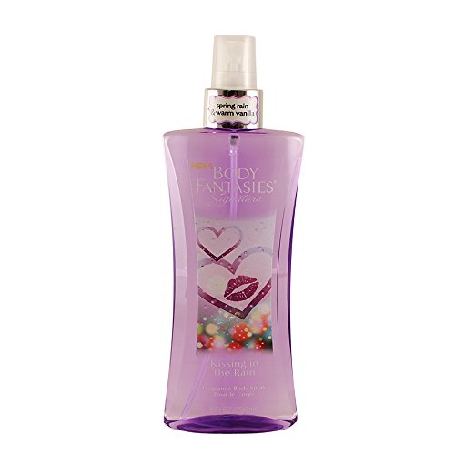 Body Fantasies - Spray Corporal Perfumado Kissing in the Rain de 236 ml - Aroma Afrutado y Floral de Larga Duración - Perfume Corporal para Mujer - Cómodo Frasco con Tapón